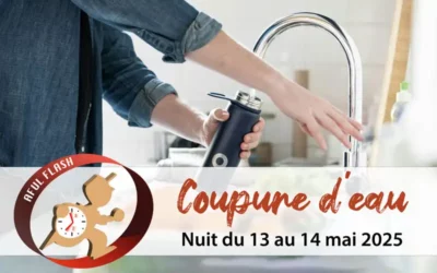 AFUL FLASH | Coupure d’eau – Nuit du 13 au 14 mai 2025